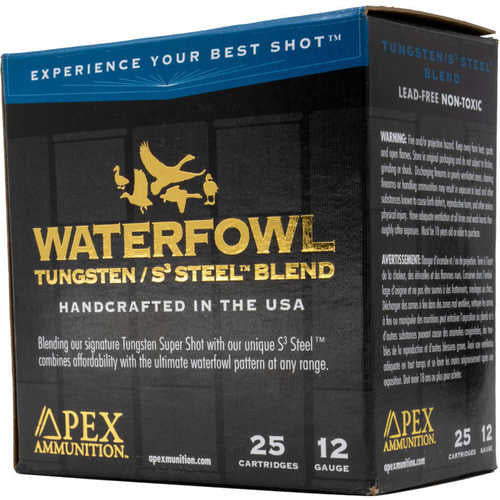 Apex TSS Steel Blend 12ga 3in 1 5 16oz 4 And 7.5 25 Rounds