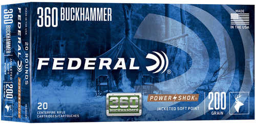 Federal PowerShok 360 Buckhammer Ammo 180 Grain 20 Rounds
