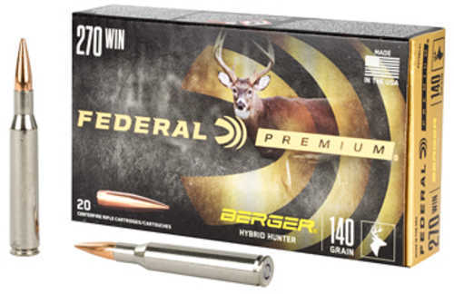 Federal Premium Berger Hybrid Hunter 270 Win 140Gr, 20Rd