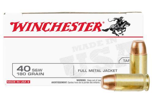 Winchester 40 S&W 165 Grain Full Metal Jacket – Reliable Performance with 50 Rounds