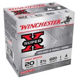 Winchester 20 Gauge 25 Rounds Super X High Brass Game Loads