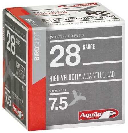 Aguila 28 Gauge High Velocity 7.5 Shot 25 Rounds Ammunition