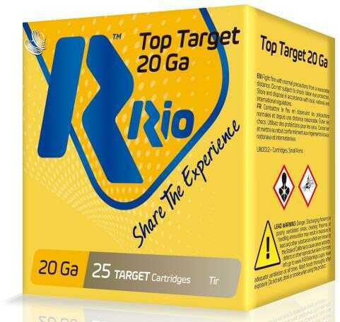 Rio Top Target 20 Gauge 25 Rounds Ammunition 7 8 Ounce Shot