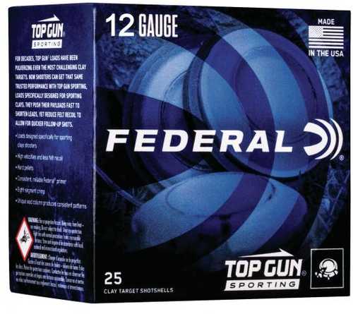 Federal Gun 12 Gauge 2 3 Quarters Lead Shot 7.5 25 Rounds