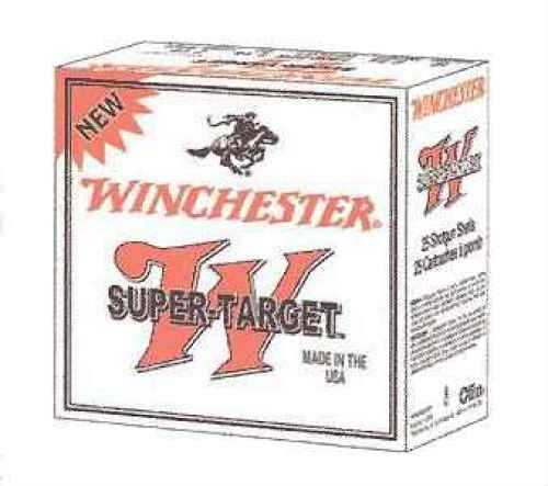 Winchester 12 Gauge 250 Rounds Ammunition, 2 3/4, 1 1/8 oz Lead #7 1/2—ideal for clay shooting enthusiasts. White box with red lettering and the Winchester logo, featuring a rider on horseback. Made in the USA.
