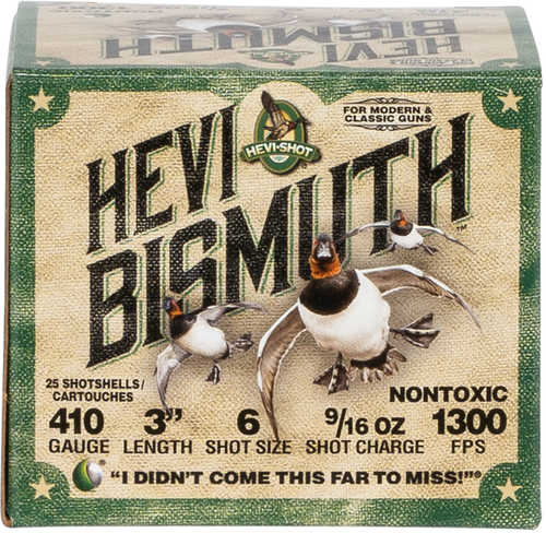 Hevi-Shot Bismuth Waterfowl 410 Gauge 3 Inch 6 Shot 9 16 Oz