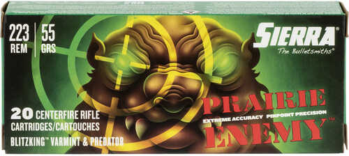 Sierra 55 Grain BlitzKing 223 Remington 20 Round Ammo