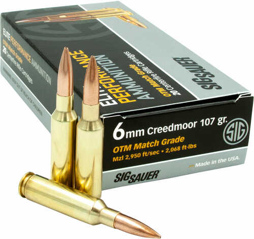Sig Sauer Elite Match Grade 6mm Creedmoor 107gr OTM Ammo