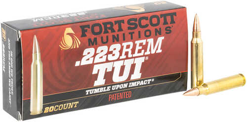 Fort Scott Munitions TUI 223 Rem 55 Gr Copper Ammo 20 Rounds