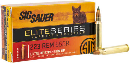 Sig Sauer 223 Remington 55 Grain Varmint Ammo 20 Rounds