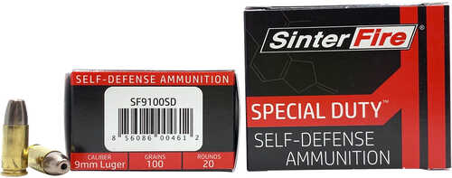 SinterFire 9mm Luger 100 Grain Hollow Point – Lead Free Frangible Design