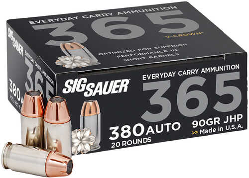 Sig Sauer 365 V-Crown Ammo – Precision Performance for 380 ACP