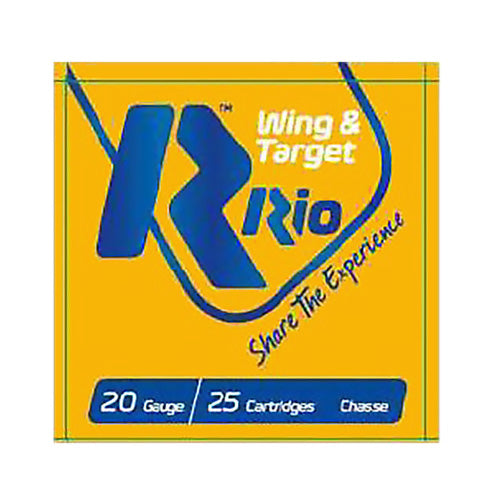 Rio Ammunition Wing Target 20 Gauge Seven Eighths Oz Shot