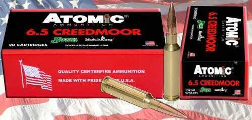 Atomic 6.5 Creedmoor 142 Grain Hollow Point Ammo, 20 Rounds