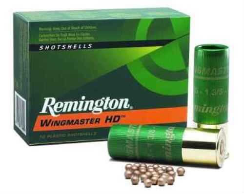 A box of Remington 12 Gauge 3 Inch Tungsten Shot (1 3/8 oz, six rounds) is shown with two green Remington shotgun shells and loose pellets displayed in front.