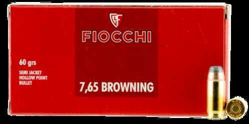 Fiocchi 32 ACP 60 Grain Ammunition – Reliable Semi-Jacketed Hollow Point Performance