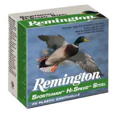 A box of Remington 10 Gauge 3 1/2 Inch 1 3/8 Oz Steel BB Shots, featuring hunting-themed artwork—ideal for duck hunting steel shot performance. The Remington box contains 25 plastic shotshells.