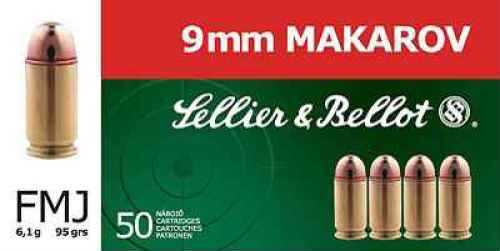 Sellier & Bellot 9mm Makarov 95 Grain FMJ – Reliable Precision Performance