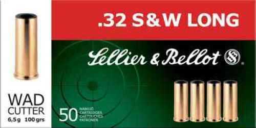 Sellier & Bellot 32 S&W Long Ammunition – 100 Grain Wad Cutter Rounds