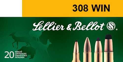 Sellier and Bellot 308 Winchester 180 Grain Soft Point Ammunition 20 Rounds