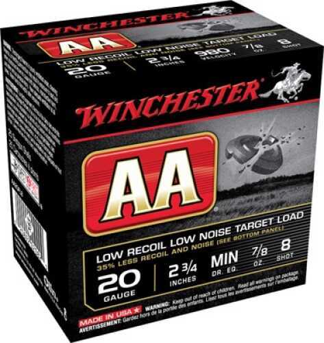 Winchester 20 Gauge AA 25 Rounds Two And Three Quarters Lead