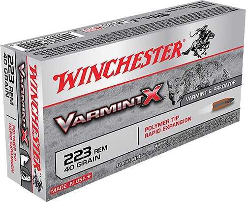 Winchester Varmint X 223 Rem 40 Grain Polymer Tip 20 Rd