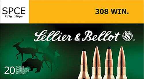 308 Winchester Sellier & Bellot 180gr Soft Point 20 Rounds