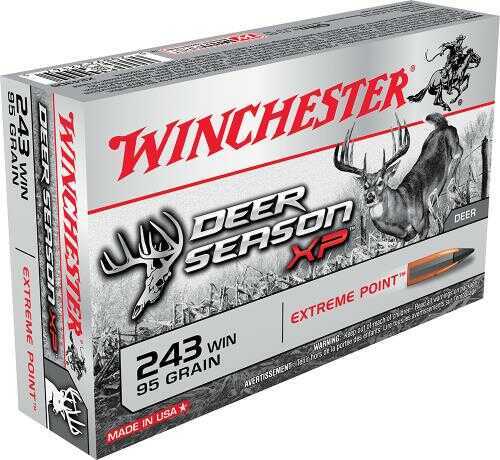 Winchester Deer Season XP 243 95Gr Poly Tip Ammo 20 Rounds