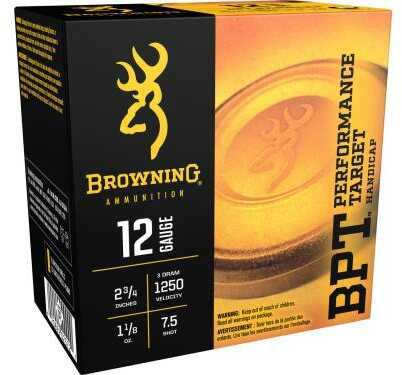 Browning 12 Gauge Target Shotshells 25 Rounds Lead Shot