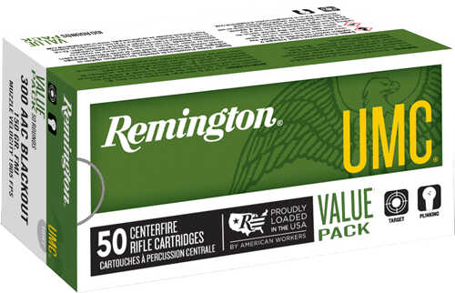 Remington UMC 300 AAC Blackout 150 Gr FMJ Ammo 50 Rounds