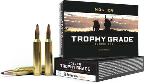 Nosler Trophy Grade 28 Nosler 160 Grain JSP 20 Rounds