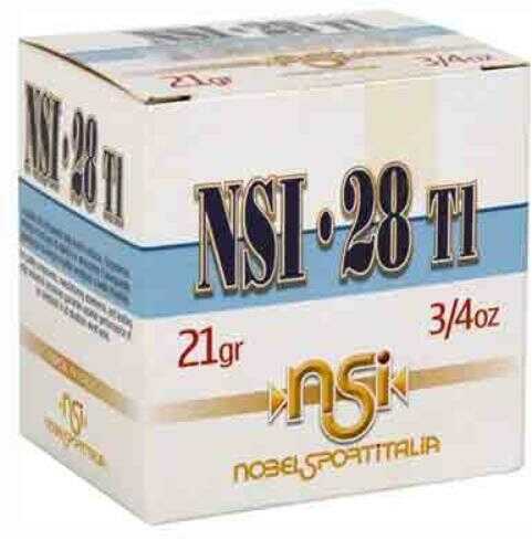 NobelSport 28 Gauge 25 Rounds Lead Shot Number 8 Ammo
