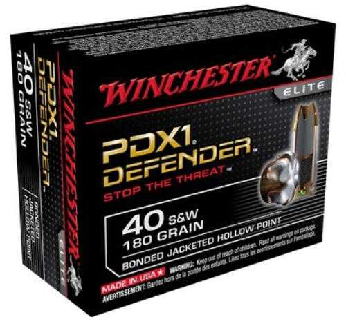 Winchester Supreme Elite 40 S&W 180 Grain JHP Bonded – Optimal Personal Protection