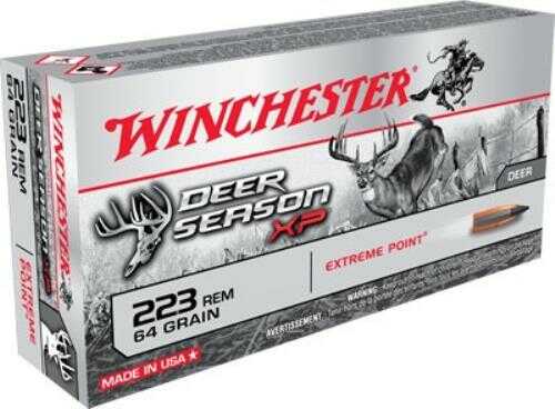 Winchester .223 Remington 64 Grain Polymer Tip 20 Rounds