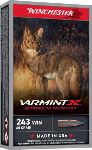 Winchester Varmint XP 243 Win 65 Grain PT 20 Rounds