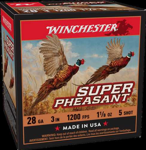 Winchester Pheasant 28 Gauge 3 Inch Lead Shot Size Five