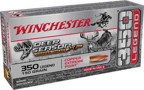 Winchester 350 Legend 150 Gr Copper Impact Ammo 20 Rounds