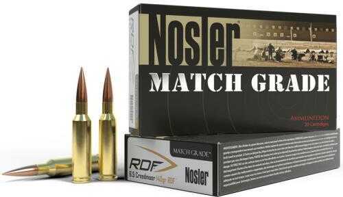 Nosler 6.5 Creedmoor 140 Grain Jacketed Hollow Point Ammunition, 20 Rounds