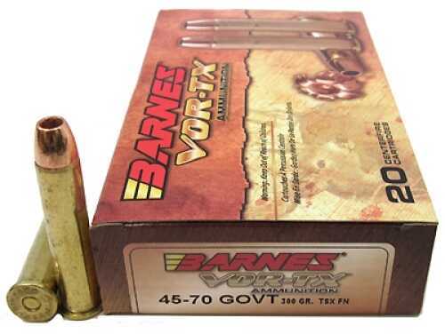 Barnes 45-70 Government 300gr TSX-FN Ammunition 20 Rounds