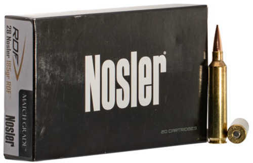 Nosler 28 Nosler 185 Grain RDF Ammunition 20 Rounds