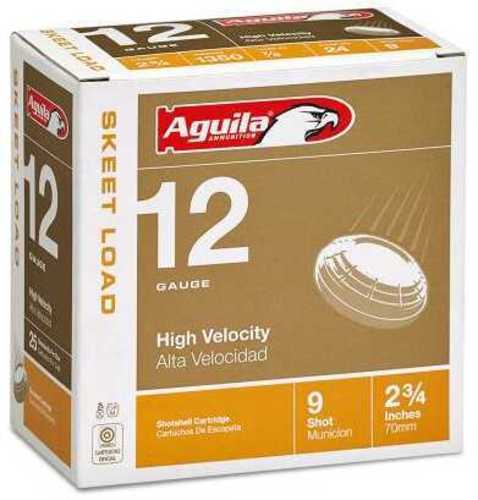 Aguila 12 Gauge 25 Rounds 2 3/4 Inch 7/8 Oz Lead Nine