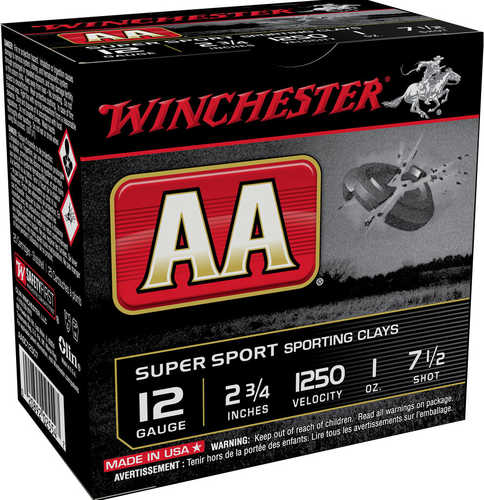Winchester AA Super Sport 12 Gauge 25 Rounds Lead Shot