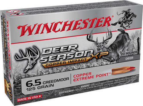 Winchester 6.5 Creedmoor 125 Grain XP Ammo, 20 Rounds