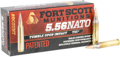 Fort Scott Munitions 5.56 NATO 62Gr Copper Ammo 20 Rounds