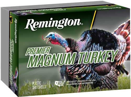 A box of Remington 12 Gauge 5 Rounds Ammunition, 3 2 oz Lead #5, with bold green and white packaging.