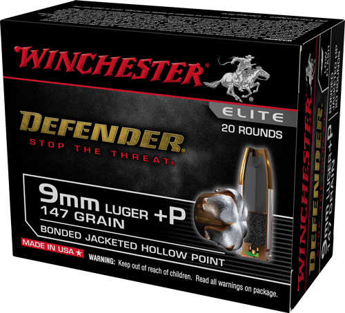Winchester Supreme Elite 9MM Luger – 147 Grain Jacketed Hollow Point Ammunition