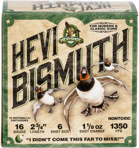 Hevi Bismuth Waterfowl 16 Gauge 2.75 Inch 25 Round Box