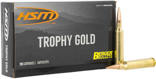 HSM Trophy Gold 6.5X284 Norma 130Gr Berger VLD Ammo