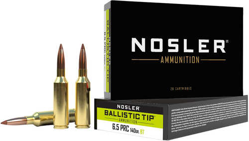 Premium Nosler Ballistic Tip 6.5 PRC 140gr Ammo 20 Rounds
