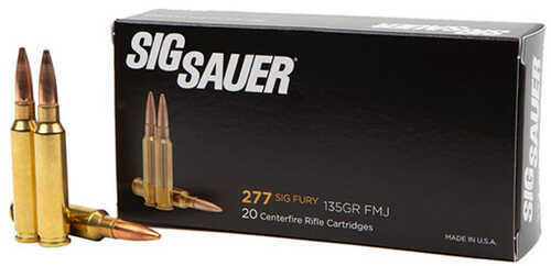 Sig Sauer 277 Fury 135gr FMJ Ammo 20 Rounds 2750fps